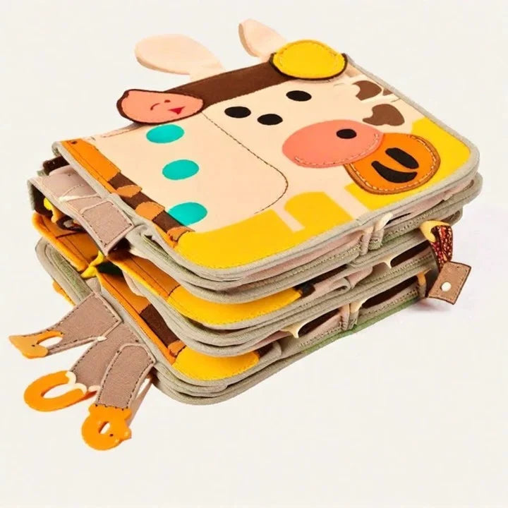 Activity Book Textures & Fasteners Built In Carry Handle
