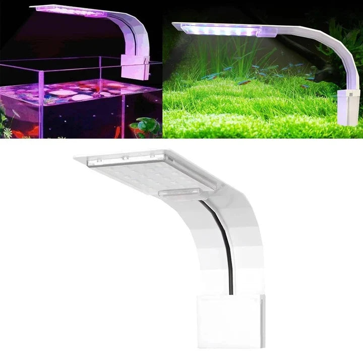 Aquarium LED Light Clip-On Ultra-Slim Full-Spectrum Waterproof