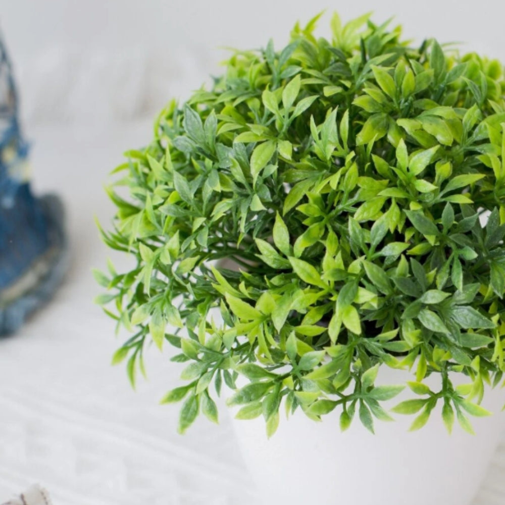 Artificial Bonsai Maintenance-Free White Pot Included