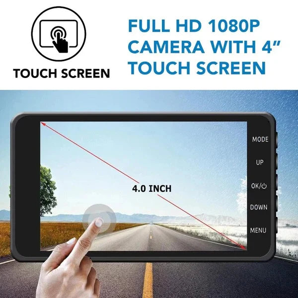 Dash Camera Front & Rear 1080p Night Vision