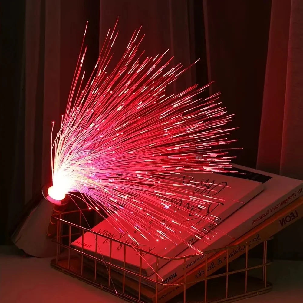 Fiber Optic Lamp Multicolor 7 Color Modes Low Heat LED