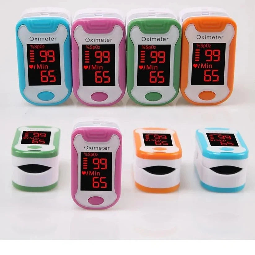 Fingertip Pulse Oximeter One-Button Digital Display 50-Hour Battery