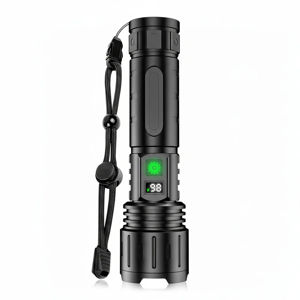 Flashlight Rechargeable 5000mAh Adjustable Zoom Focus