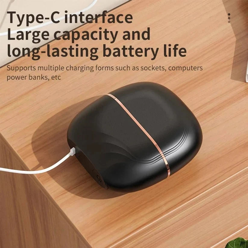 Hair Straightening Comb Cordless USB 45-Minute Battery