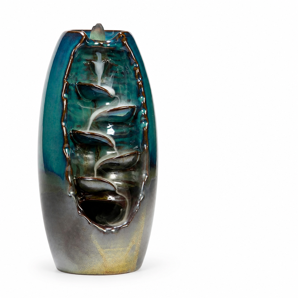 Handmade Ceramic Backflow Incense Burner (Reverse Waterfall Effect)