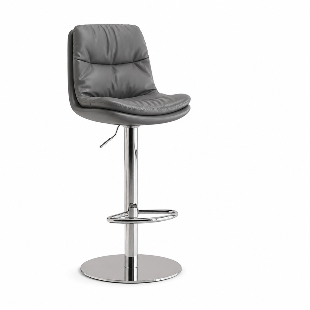 Height-Adjustable Ergonomic Padded Bar Stool (80-105 cm)
