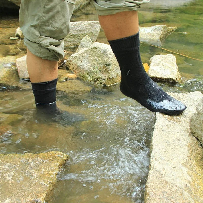 Hiking Socks Three-Layer Waterproof Merino Lined