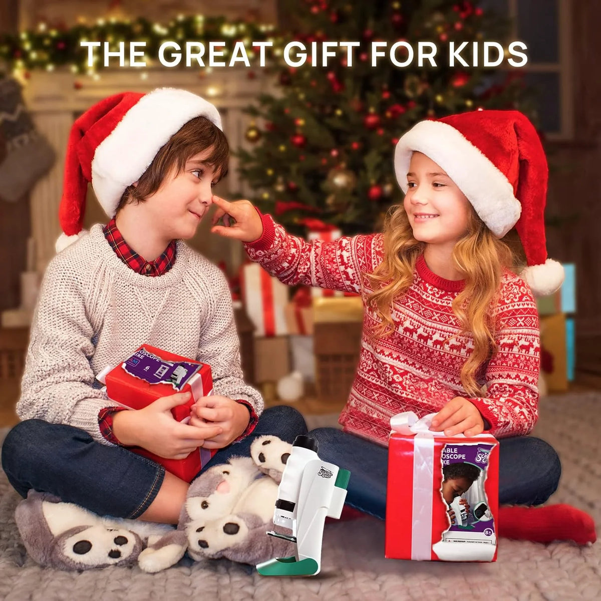 Kids Pocket Microscope 60X to 120X LED & Pocket-Sized