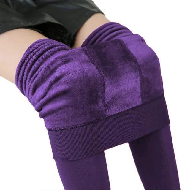 Leggings Fleece-Lined High Waist Tummy Control