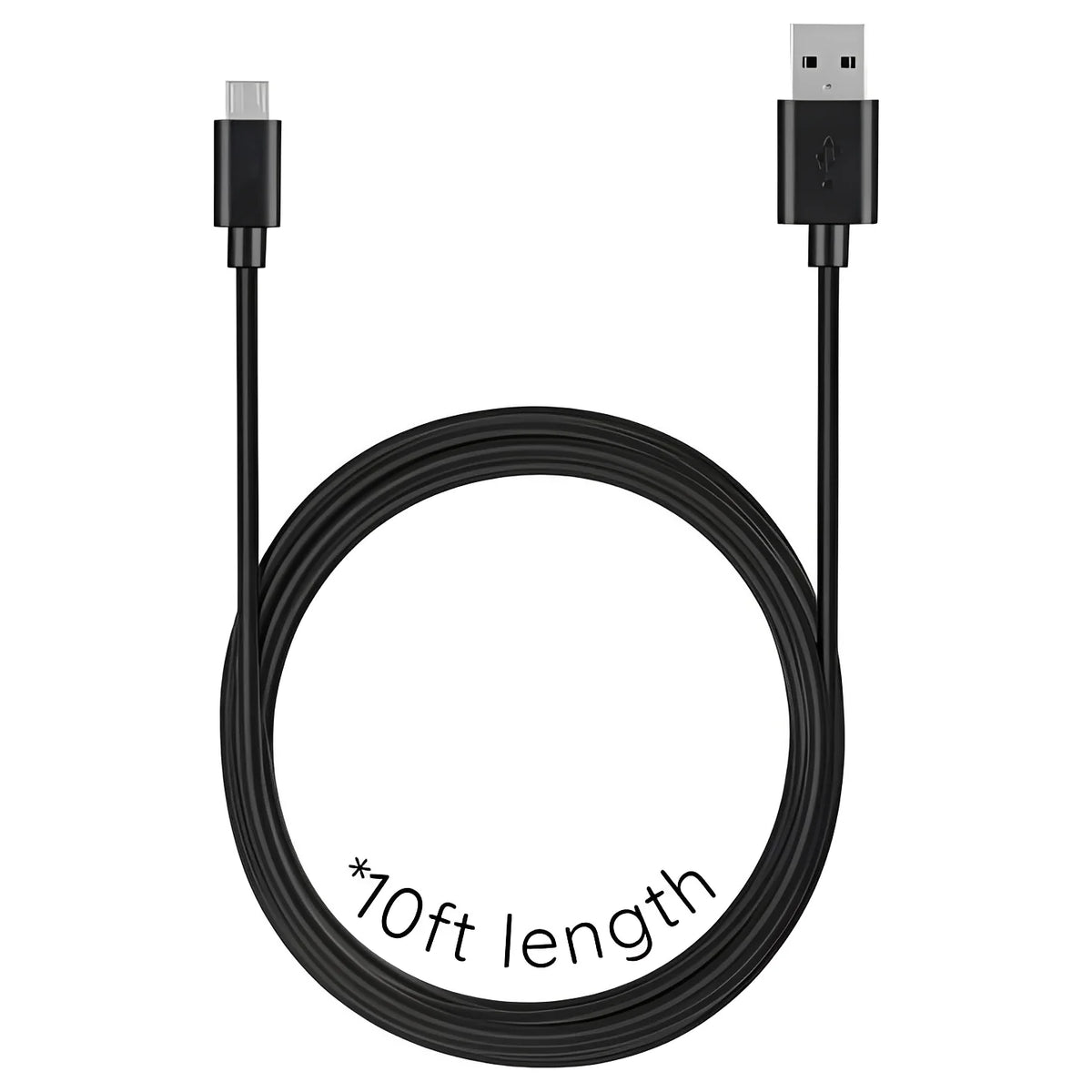 Micro USB Charging Cable 10-Foot Reinforced Connectors & Data Sync