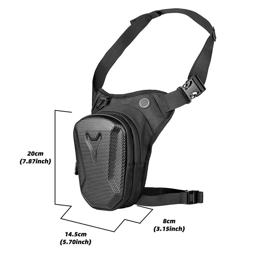 Motorcycle Leg Bag Waterproof Oxford EVA Quick Release Buckles