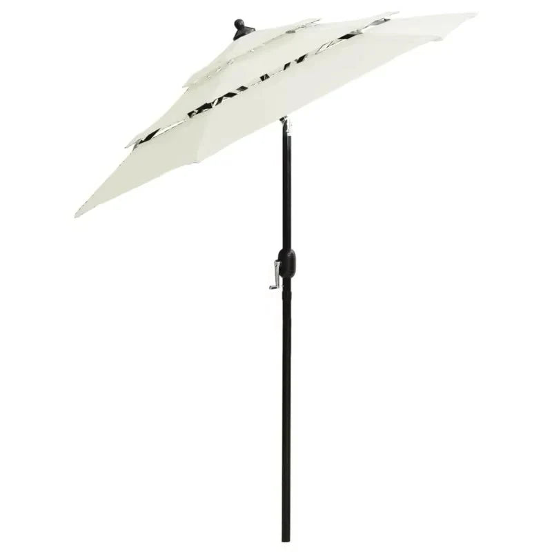 Patio Umbrella 3-Tier Vented Hand Crank & Adjustable Tilt