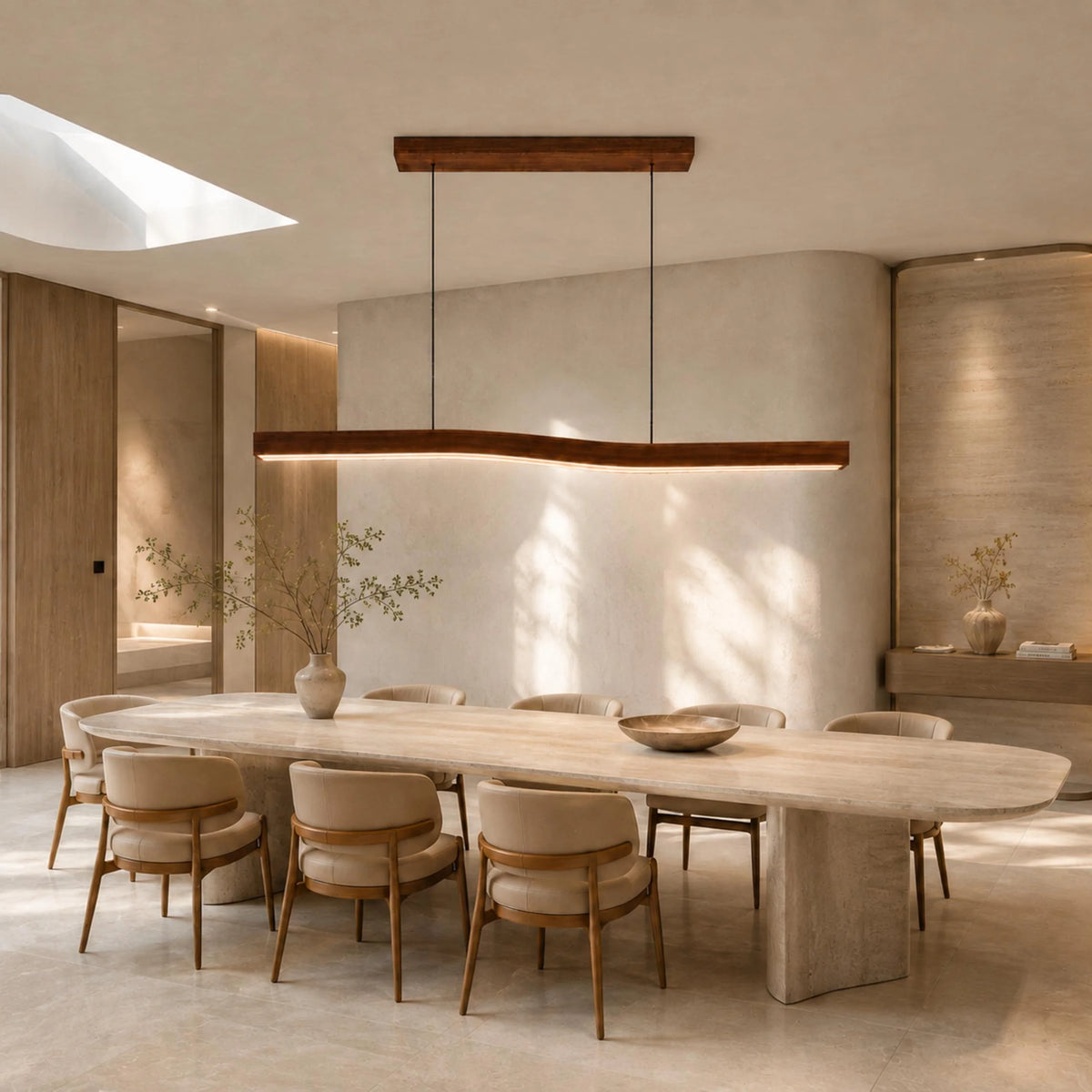 Pendant Light Adjustable Height Dimmable LED & Remote