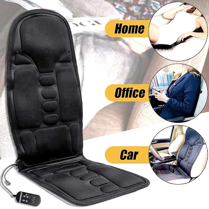 Seat Massage Cushion Heated 8 Modes Portable