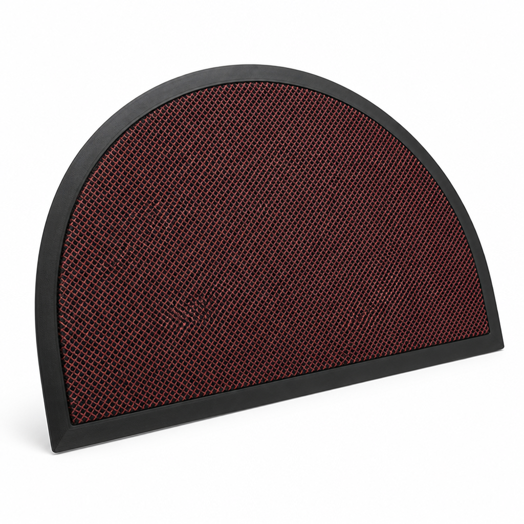Semi-Circle Doormat With Non-Slip Backing