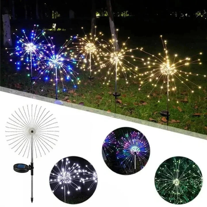 Solar Garden Stake Light Firework LED IP65
