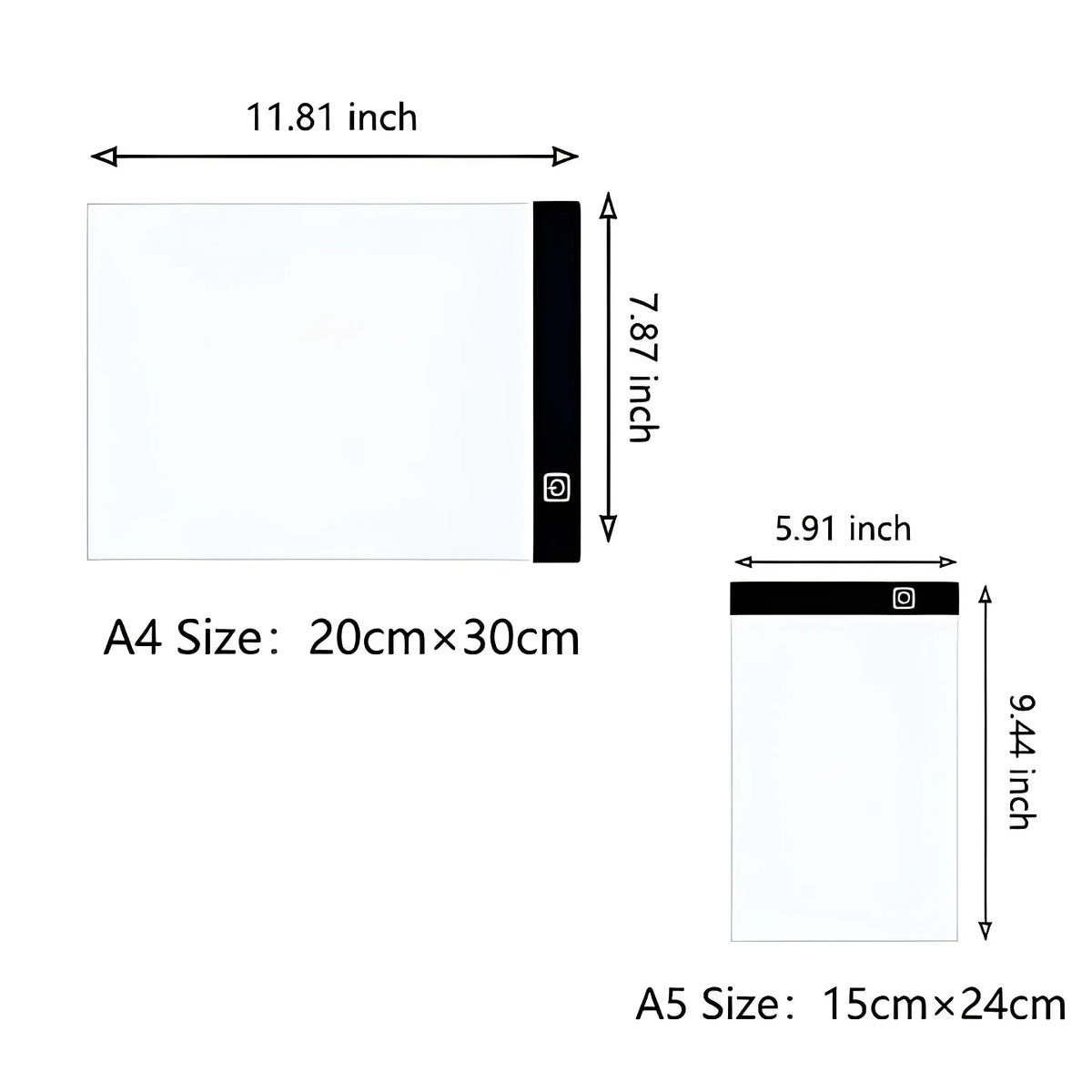 Tracing Light Pad Adjustable Brightness Flicker Free USB Powered