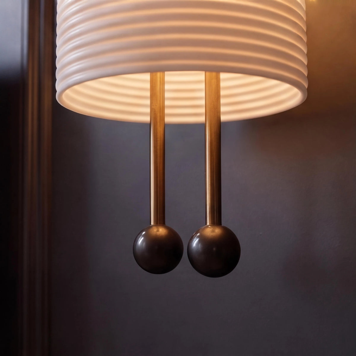 Wall Sconce Adjustable Metal & Glass White Shade