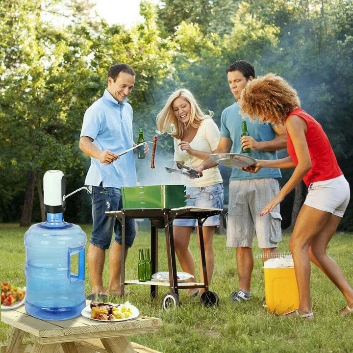 Water Dispenser One-Button USB Rechargeable Stainless Steel Spout