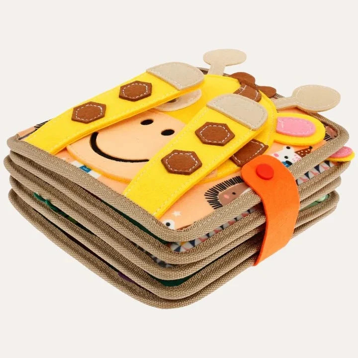 Activity Book Textures & Fasteners Built In Carry Handle