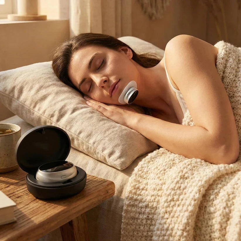 Anti-Snoring Chin Device Automatic Dual Stimulation 10-Hour Battery