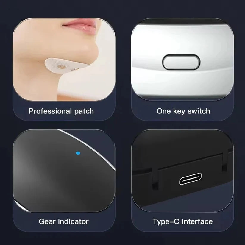 Anti-Snoring Chin Device Automatic Dual Stimulation 10-Hour Battery