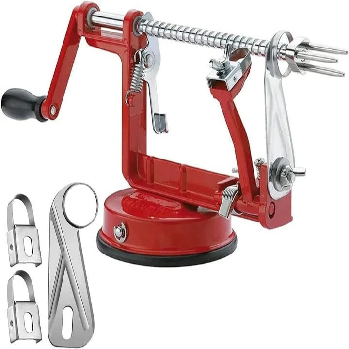 Apple Peeler 3-in-1 Stainless Steel Blades Suction Base