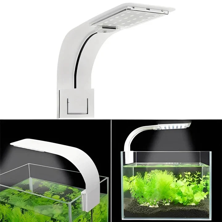 Aquarium LED Light Clip-On Ultra-Slim Full-Spectrum Waterproof