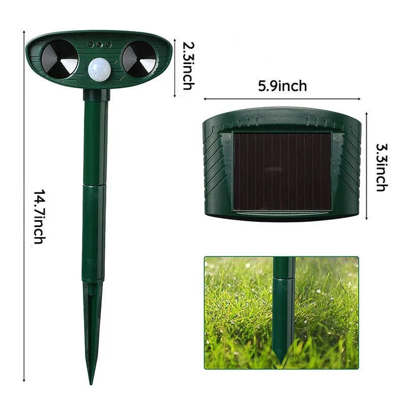 Armadillo Deterrent Motion-Activated Solar-Powered 30 Foot Range