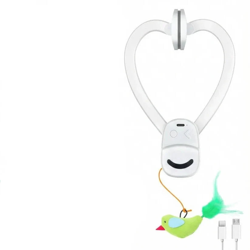 Automatic Cat Toy USB-C Rechargeable Clip-On With Breakaway Safety