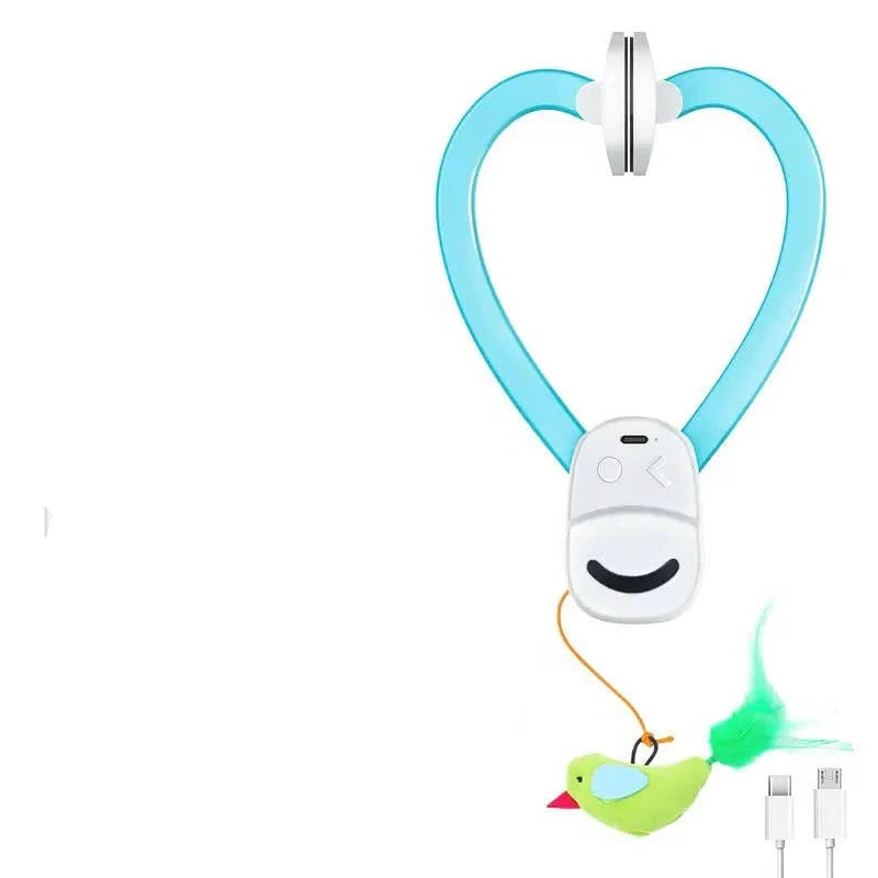 Automatic Cat Toy USB-C Rechargeable Clip-On With Breakaway Safety