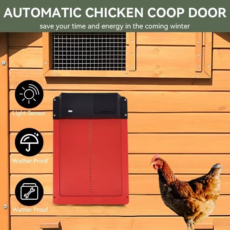 Automatic Coop Door Light Sensor & Battery Operated
