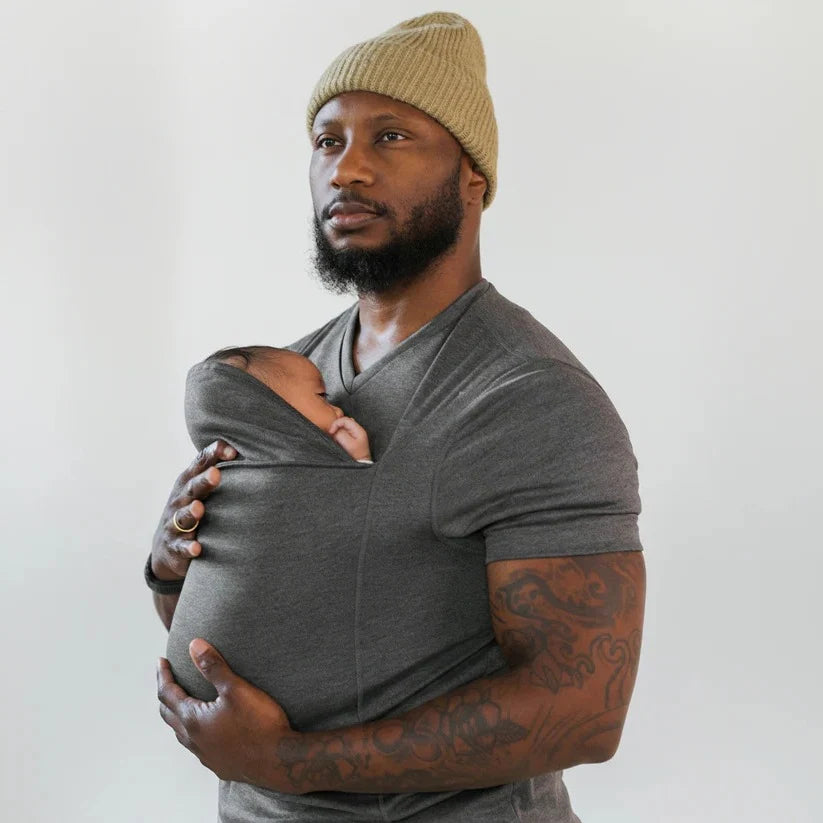 Babywearing T-Shirt Built-In Pouch Stretch Cotton