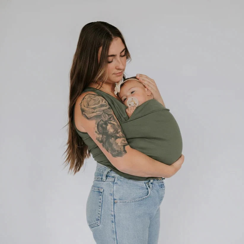 Babywearing T-Shirt Built-In Pouch Stretch Cotton