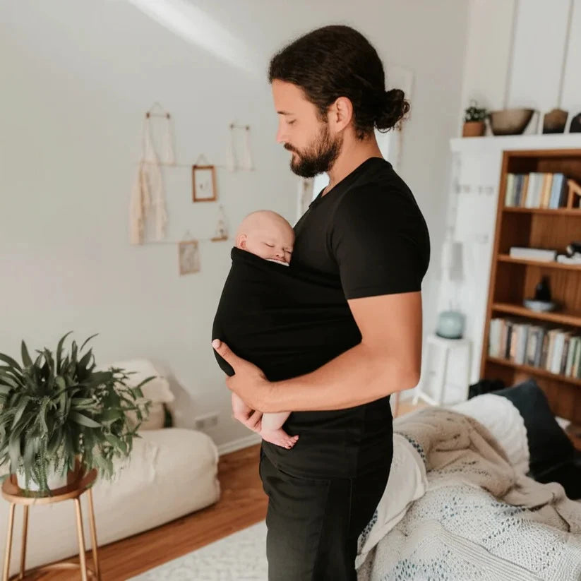 Babywearing T-Shirt Built-In Pouch Stretch Cotton