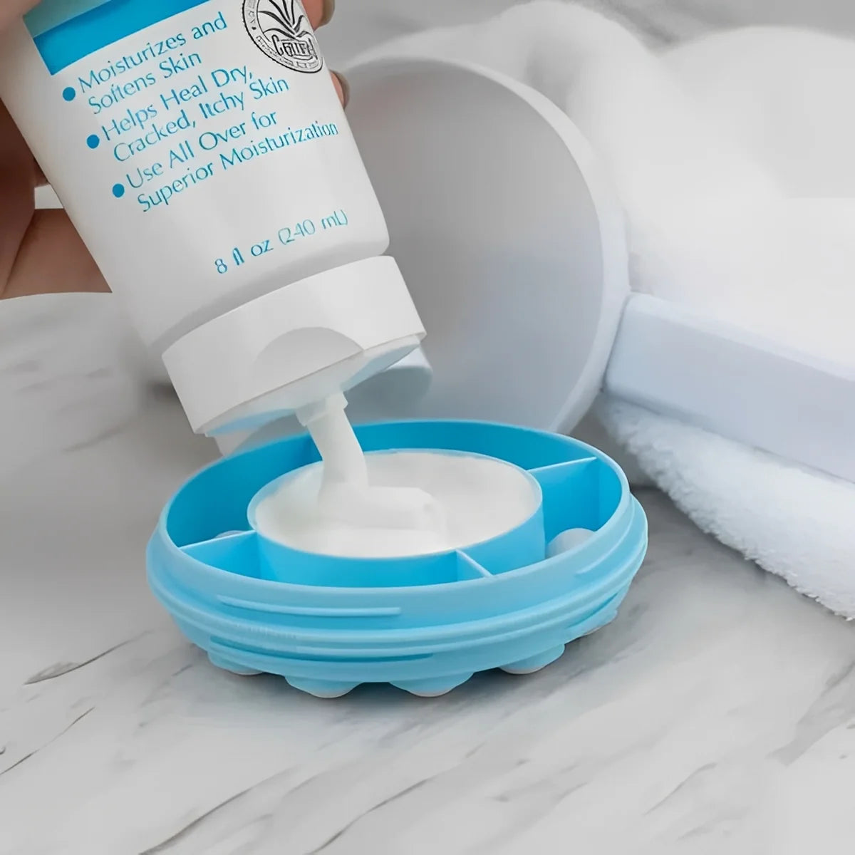 Back Lotion Applicator Extendable Handle & Roller Ball