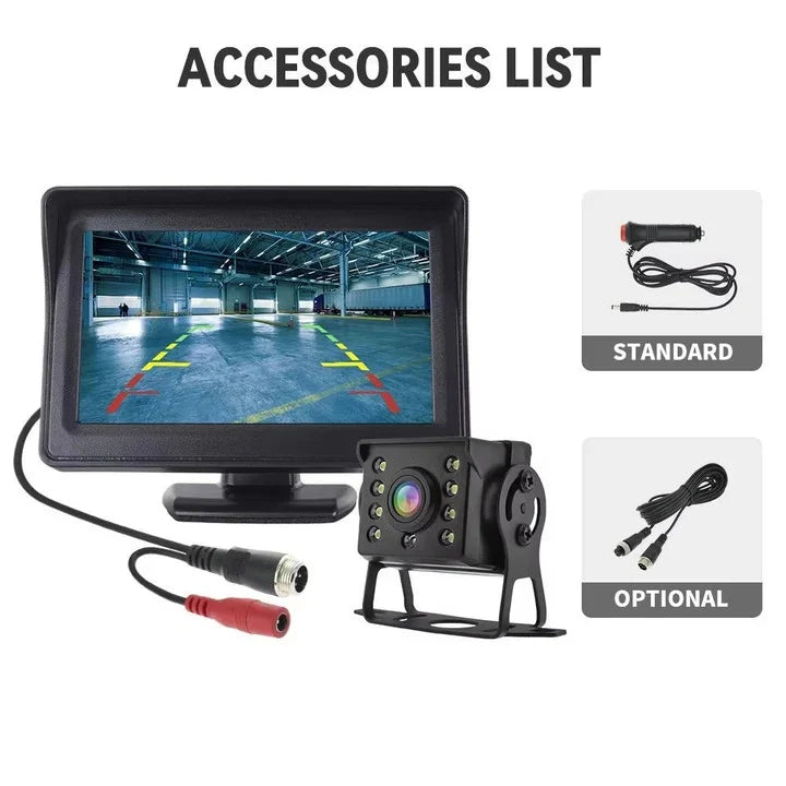 Backup Camera System Wireless 4.3-Inch Monitor & Night Vision