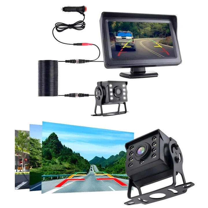 Backup Camera System Wireless 4.3-Inch Monitor & Night Vision