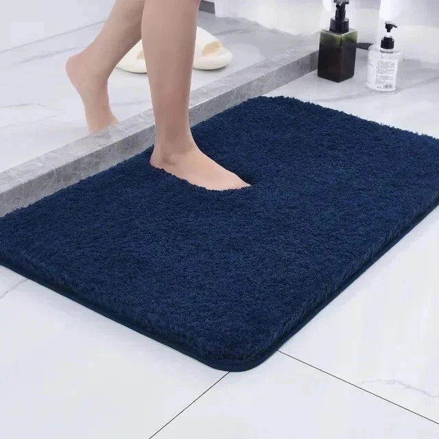 Bath Mat Plush Microfiber Non-Slip Machine Washable