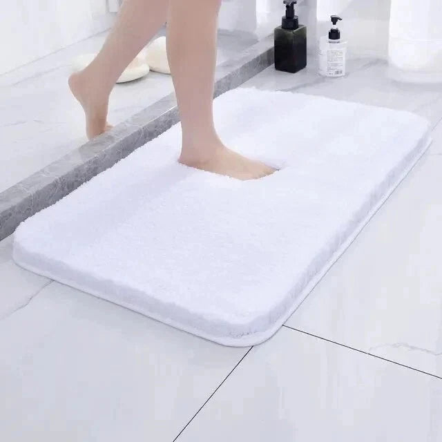 Bath Mat Plush Microfiber Non-Slip Machine Washable