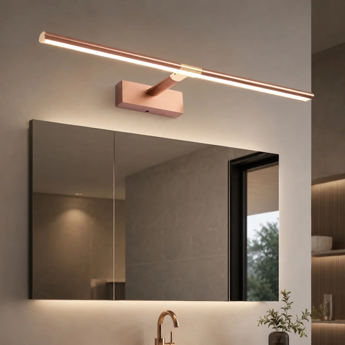 Bathroom Vanity Light LED Adjustable Arm Soft Acrylic Diffuser