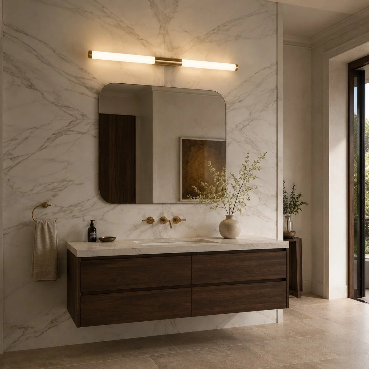 Bathroom Vanity Light Linear Dimmable Trichromatic LED