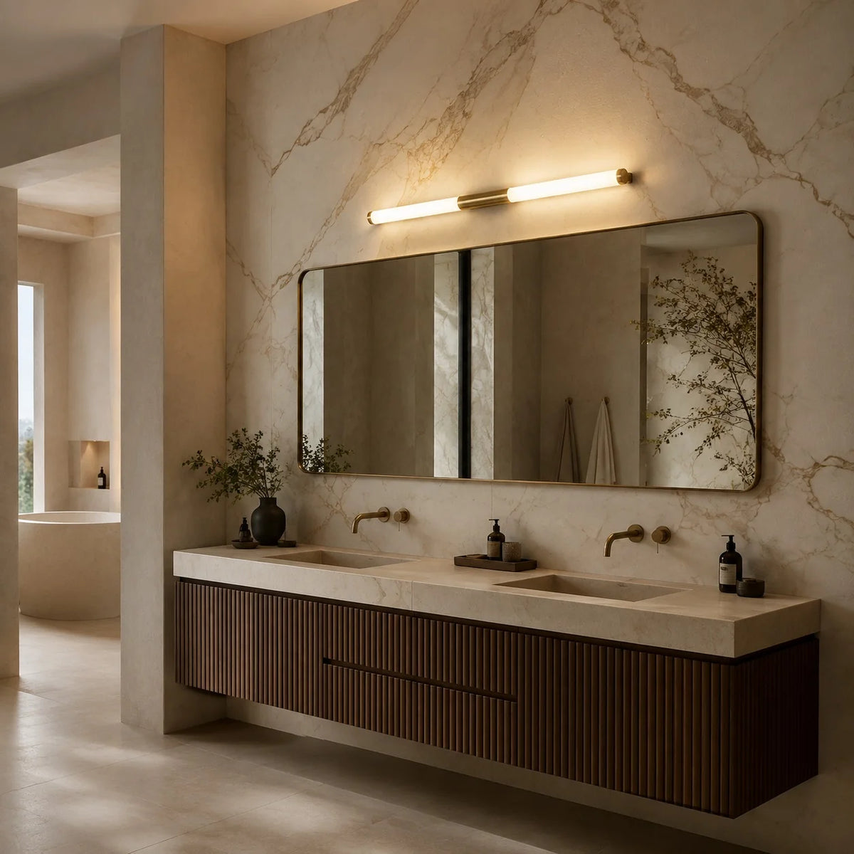 Bathroom Vanity Light Linear Dimmable Trichromatic LED
