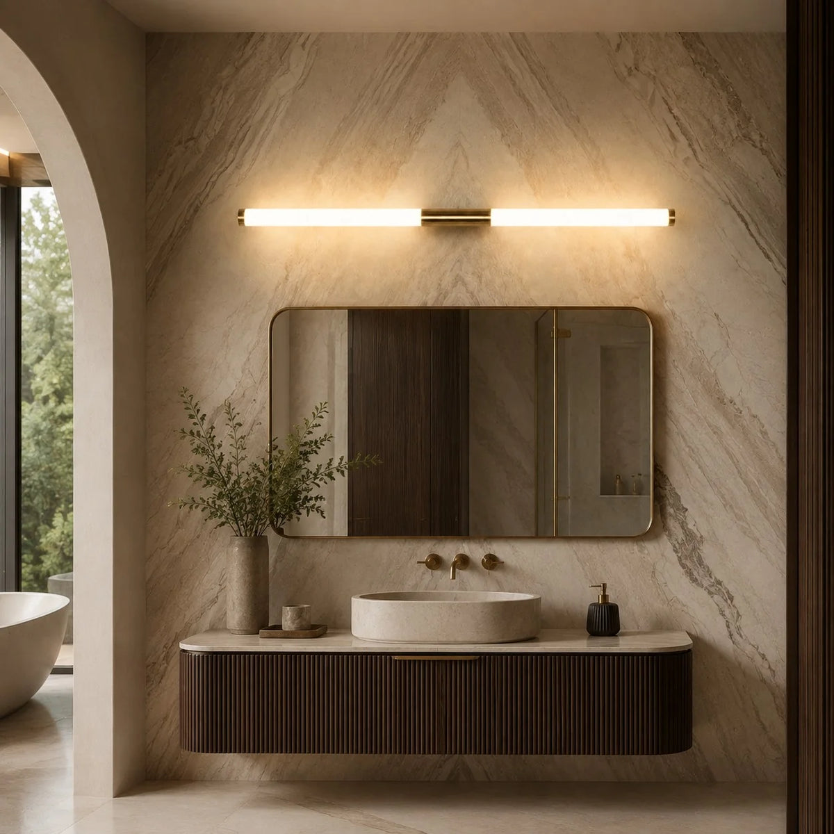 Bathroom Vanity Light Linear Dimmable Trichromatic LED