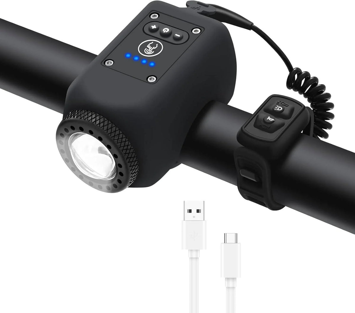 Bicycle Horn & Floodlight 110dB USB Rechargeable