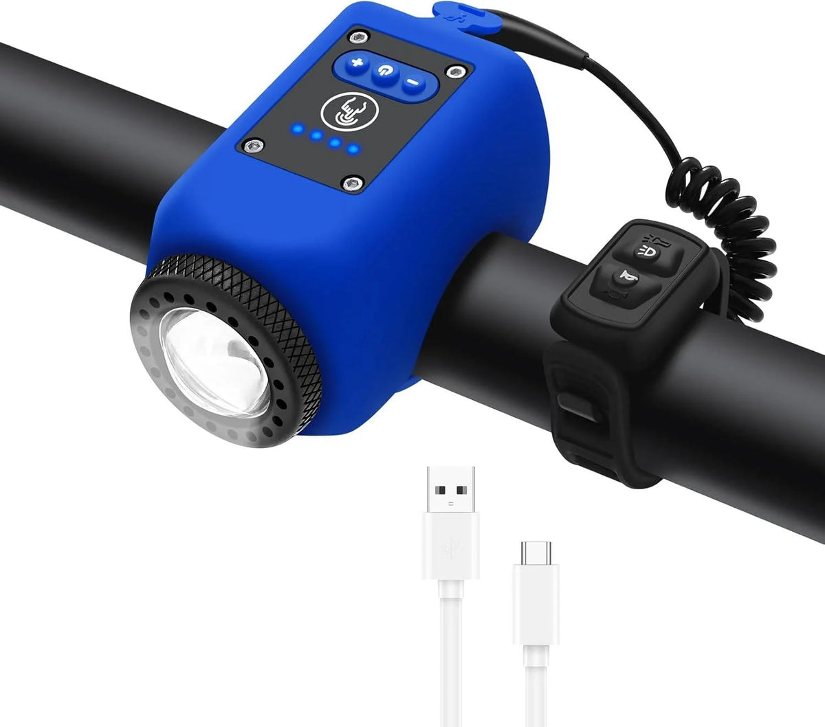 Bicycle Horn & Floodlight 110dB USB Rechargeable