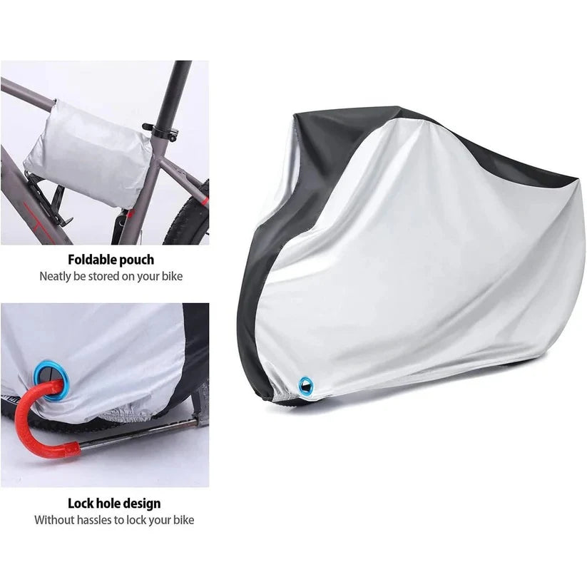 Bike Cover Waterproof Polyurethane UPF 50 Buckle Cinch