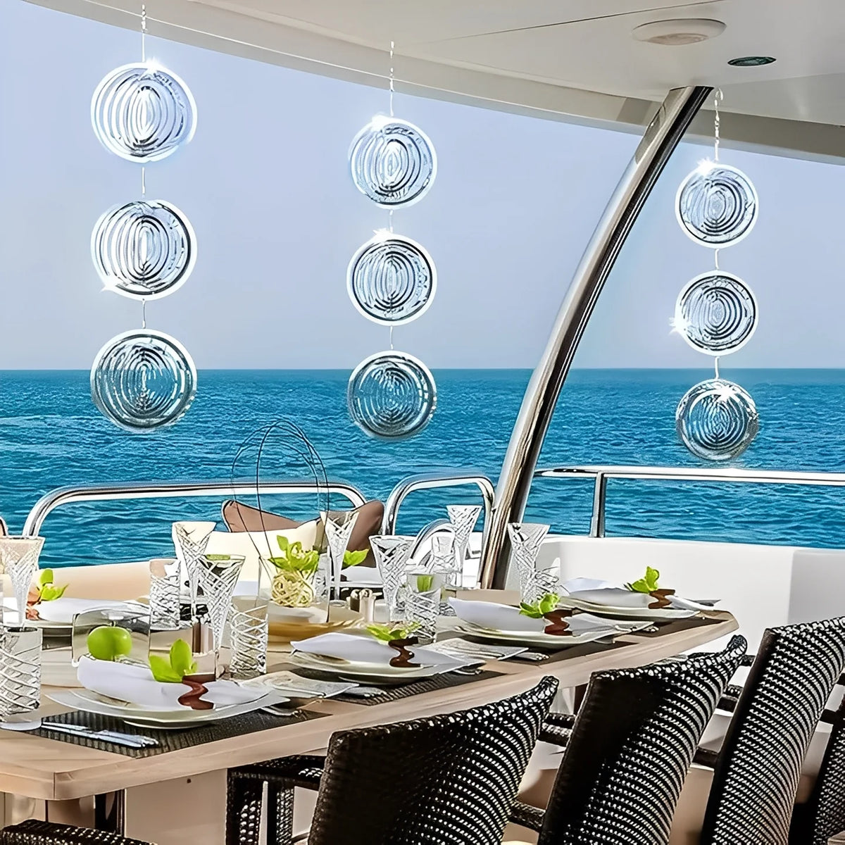 Bird Deterrent Spinner Stainless Steel 3D Mirror Finish