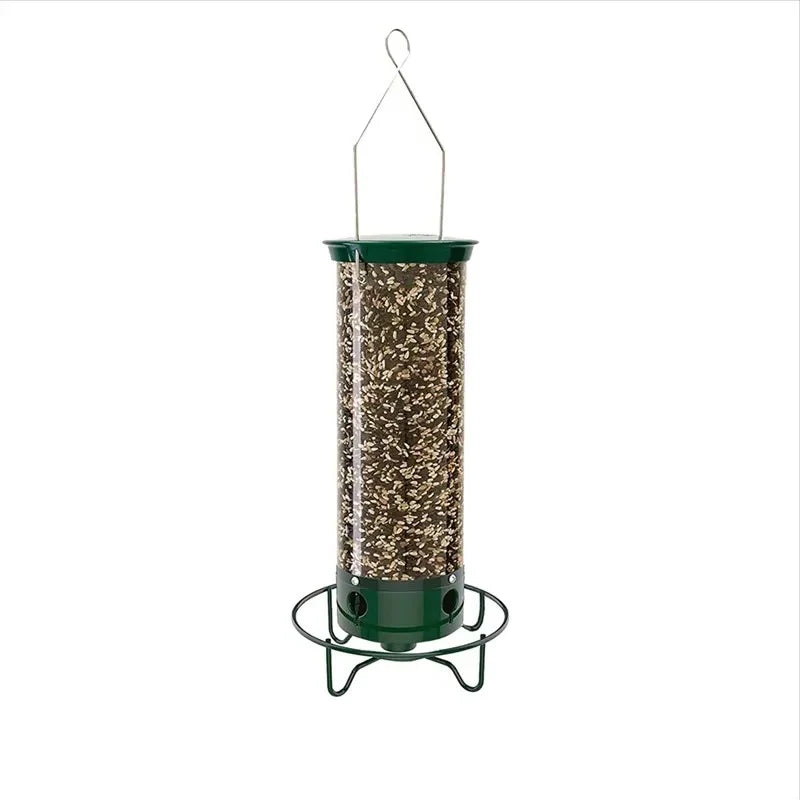 Bird Feeder Window-Mounted Metal Weight-Activated Perch