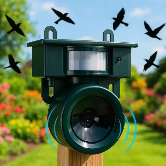 Bird Repeller Solar-Powered Motion-Activated Sound
